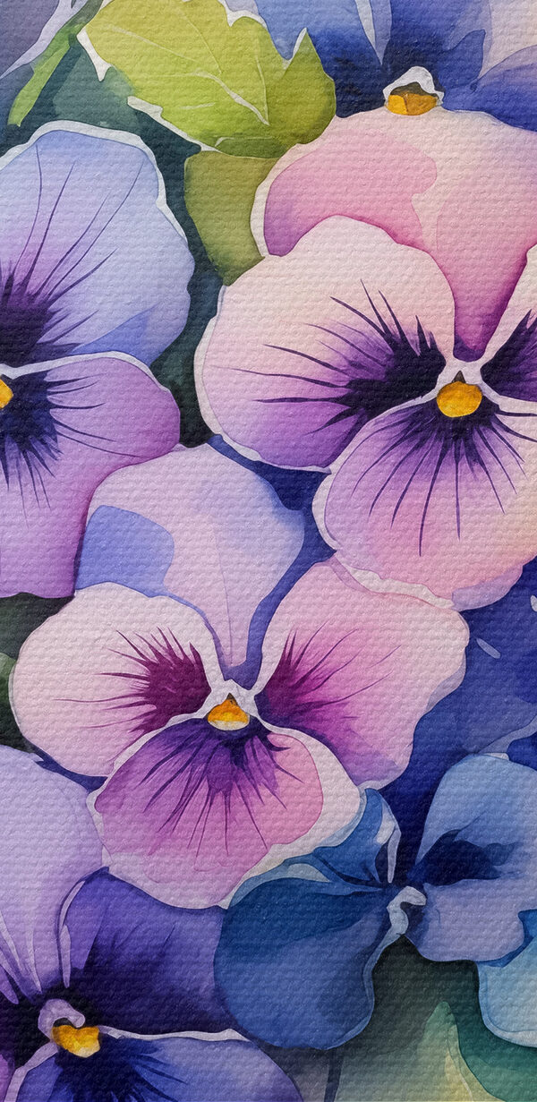 Un bouquet de fleurs violettes et bleues Un bouquet de fleurs violettes et bleues