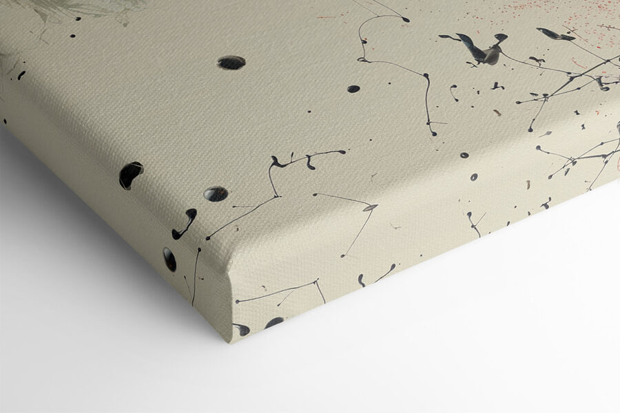 Une éclaboussure de peinture colorée