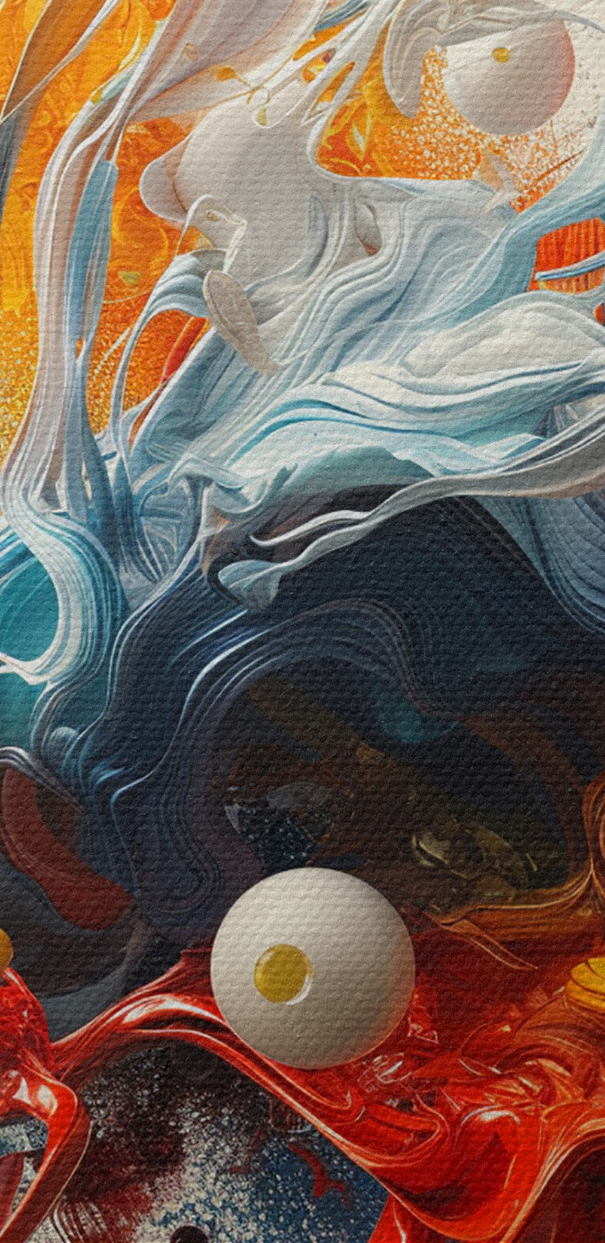 Une éclaboussure de peinture colorée