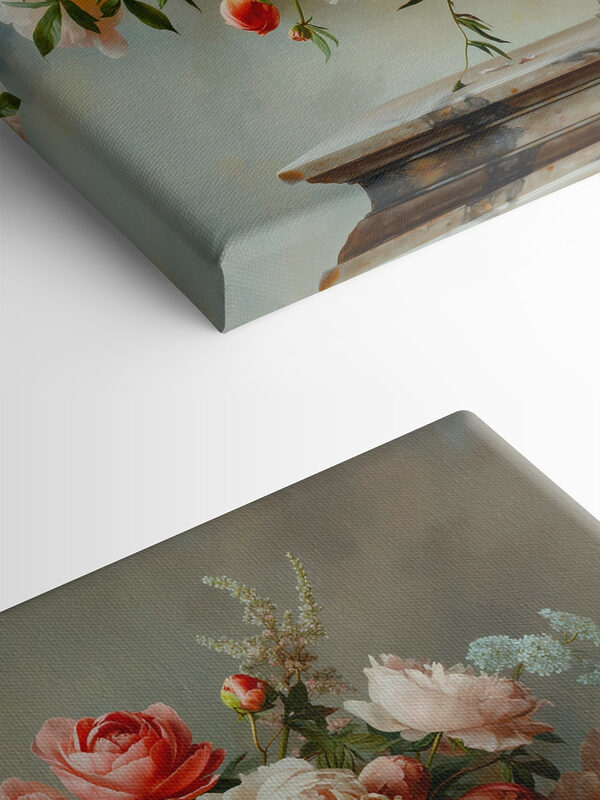 Un vase de fleurs roses et blanches Un vase de fleurs roses et blanches