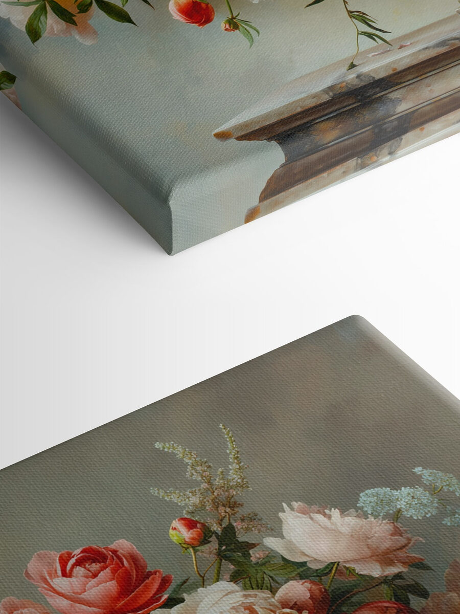 Un vase de fleurs roses et blanches