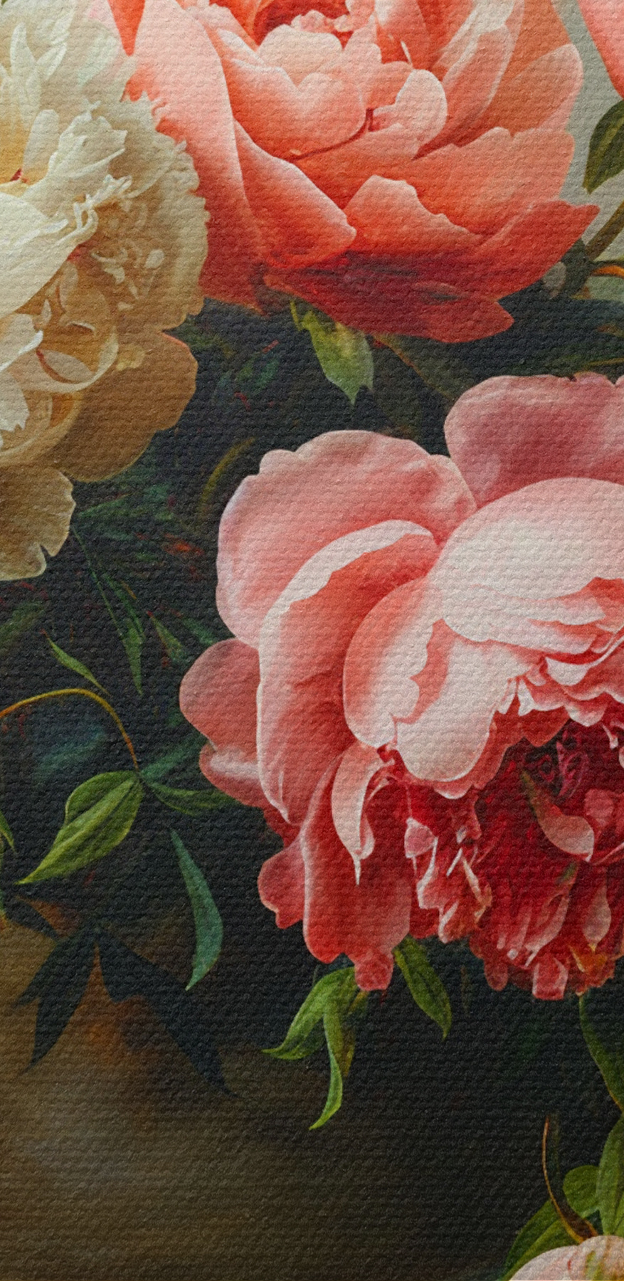 Un vase de fleurs roses et blanches