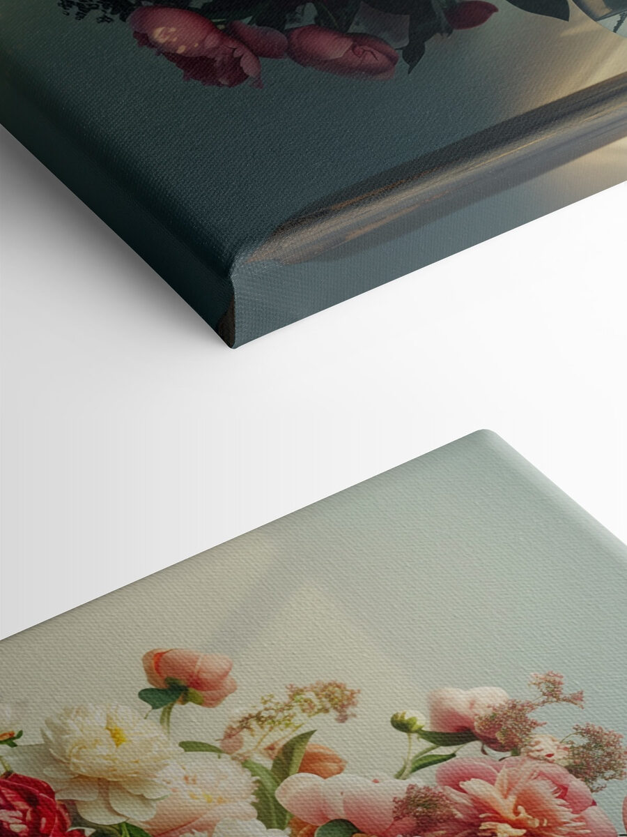 Un vase de fleurs sur une table Un vase de fleurs sur une table