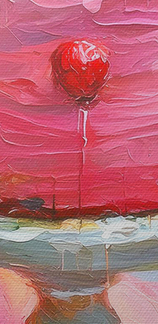 Peinture d'un gâteau surmonté de fraises Peinture d'un gâteau surmonté de fraises