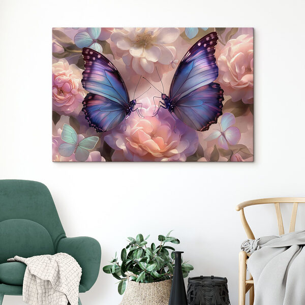Deux papillons sur une fleur Deux papillons sur une fleur