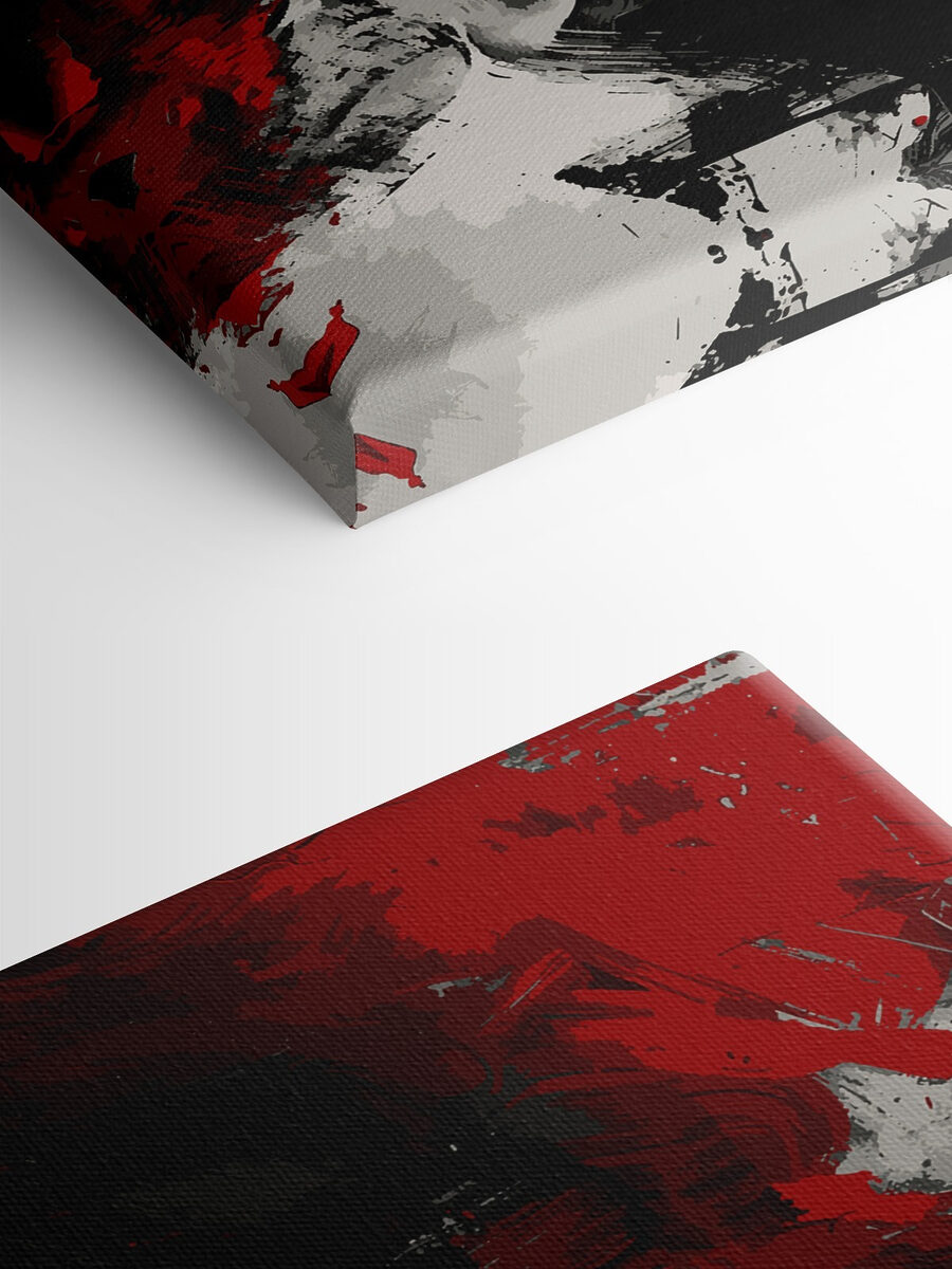 Une peinture noire et rouge Une peinture noire et rouge