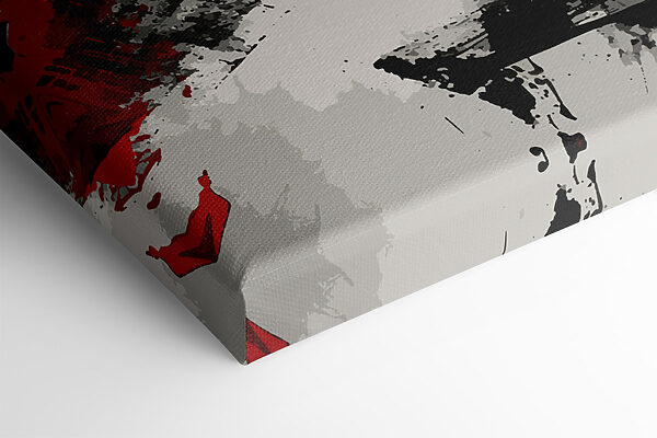 Une peinture noire et rouge Une peinture noire et rouge