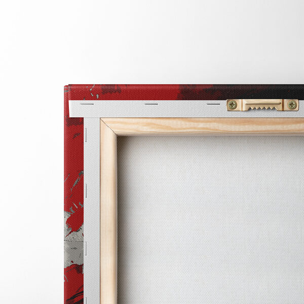 Une peinture noire et rouge Une peinture noire et rouge