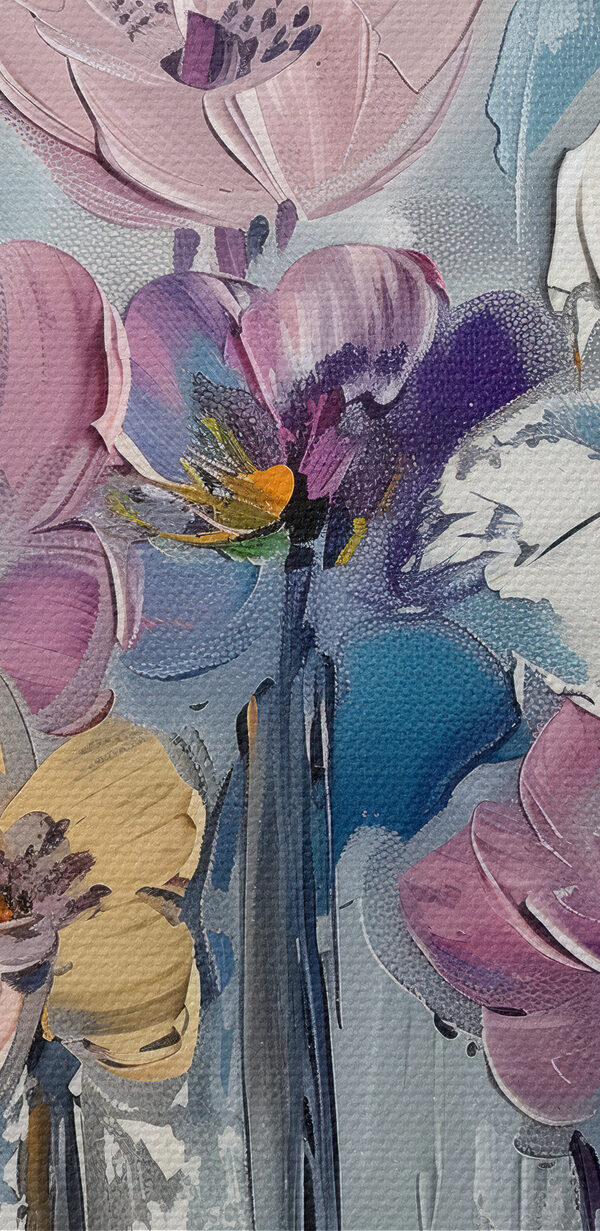 Peinture de fleurs sur fond blanc Peinture de fleurs sur fond blanc