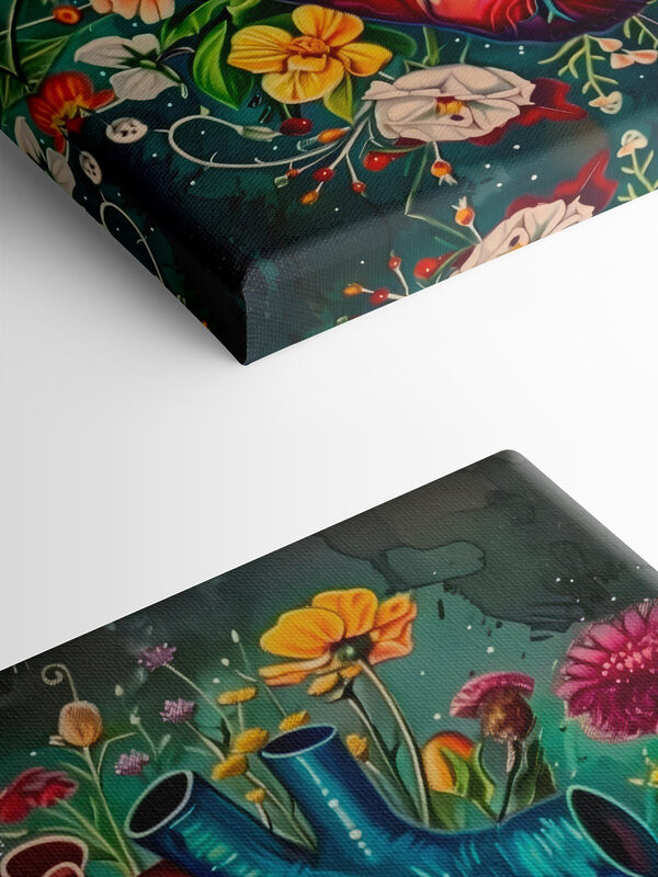 Un cœur coloré avec des fleurs Un cœur coloré avec des fleurs