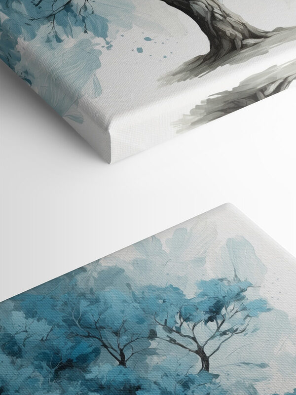 Un arbre aux feuilles bleues Un arbre aux feuilles bleues