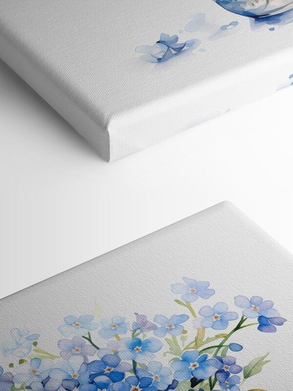 Aquarelle d'un vase avec des fleurs Aquarelle d'un vase avec des fleurs