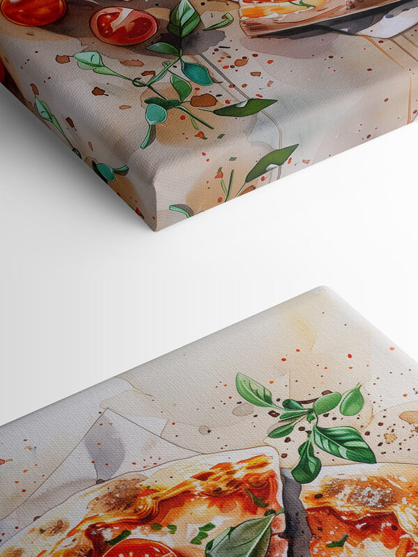 Aquarelle d'une pizza Aquarelle d'une pizza