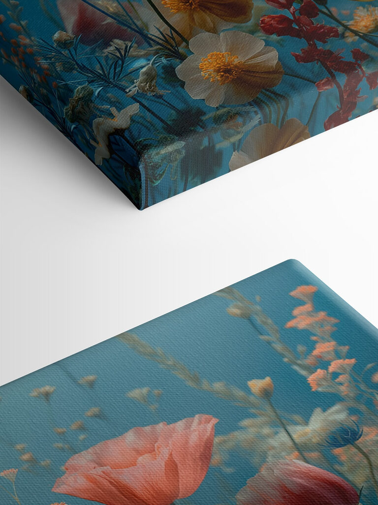 Group of flowers in a field