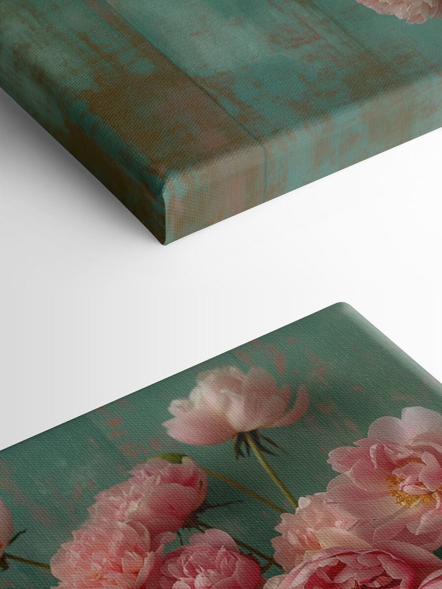 Vase de fleurs roses