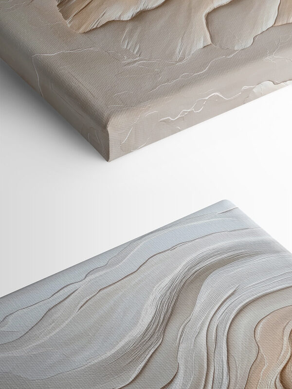 White and brown wavy pattern White and brown wavy pattern