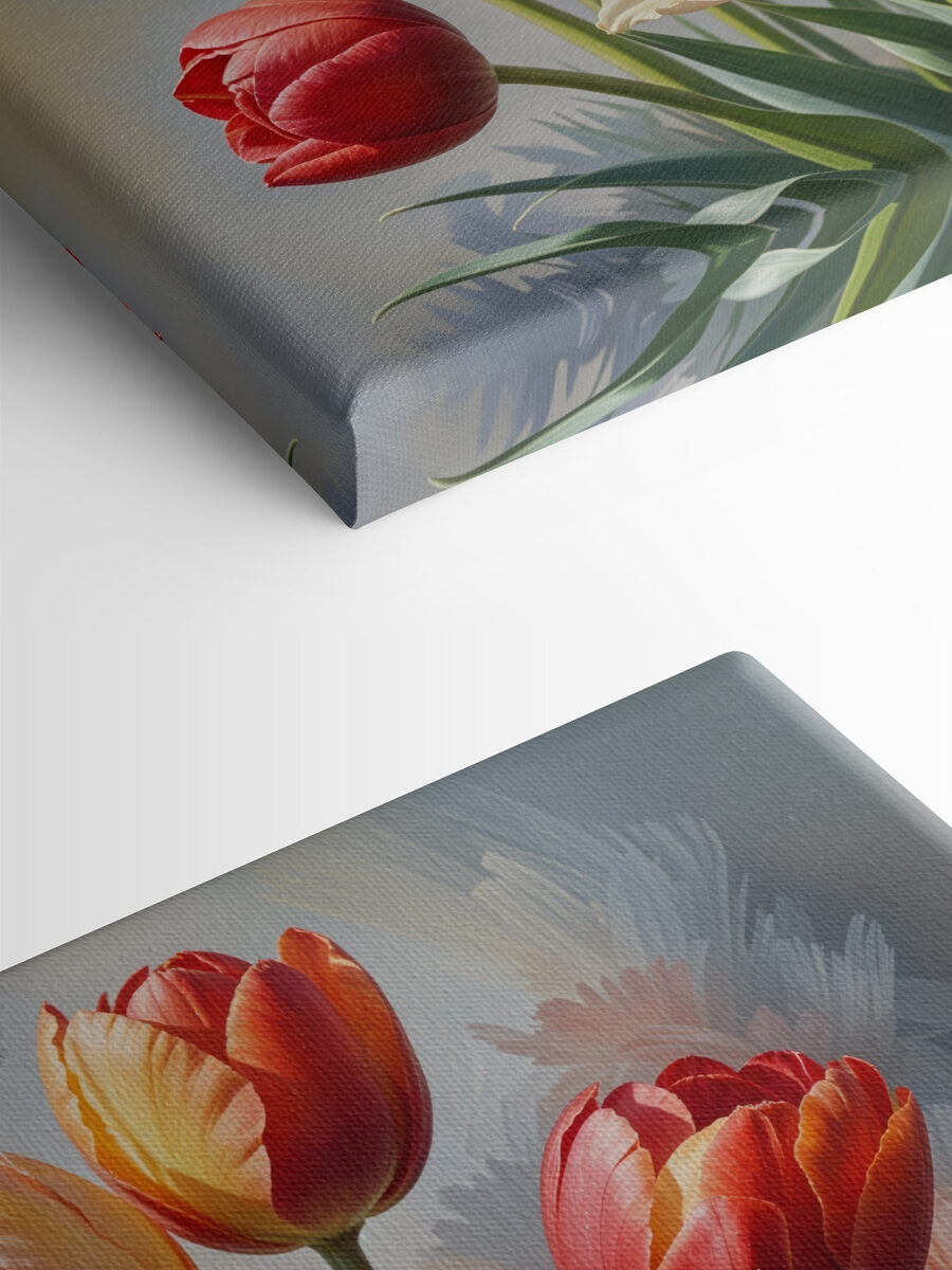 Groupe de tulipes dans un vase