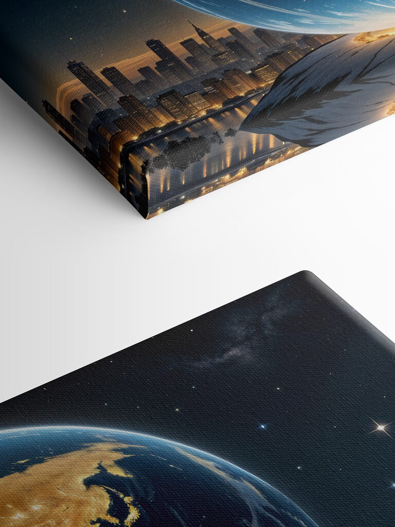 Globe with lights on it Globe with lights on it