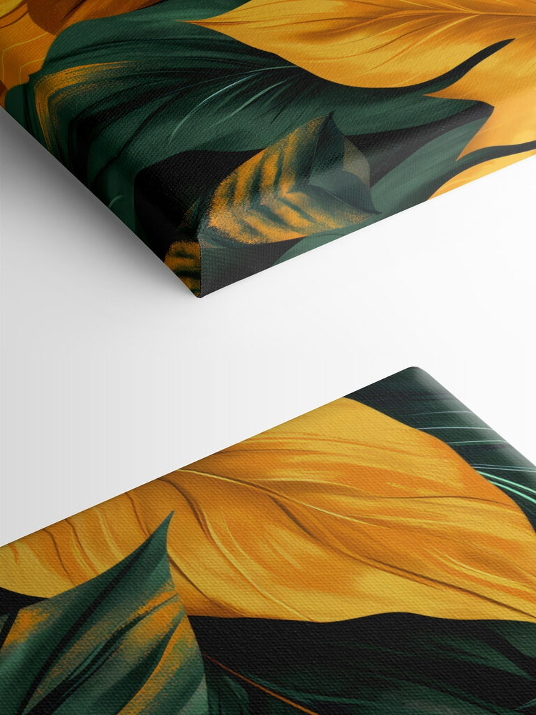 Close up of green and yellow leaves Close up of green and yellow leaves