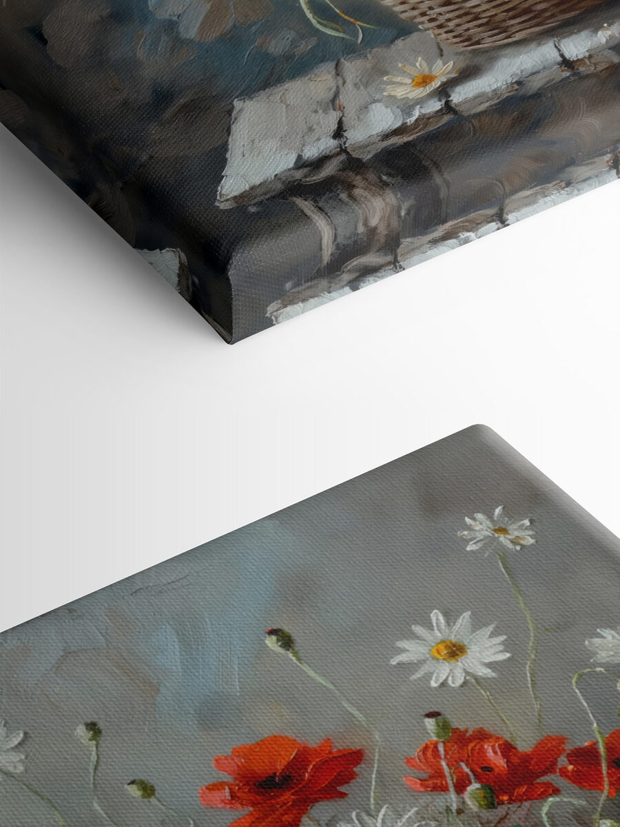 Peinture de fleurs dans un panier Peinture de fleurs dans un panier