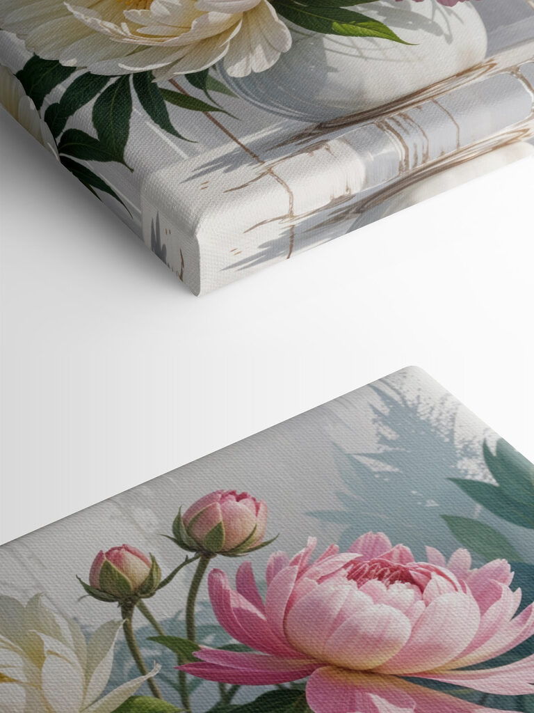 Bouquet of flowers with leaves