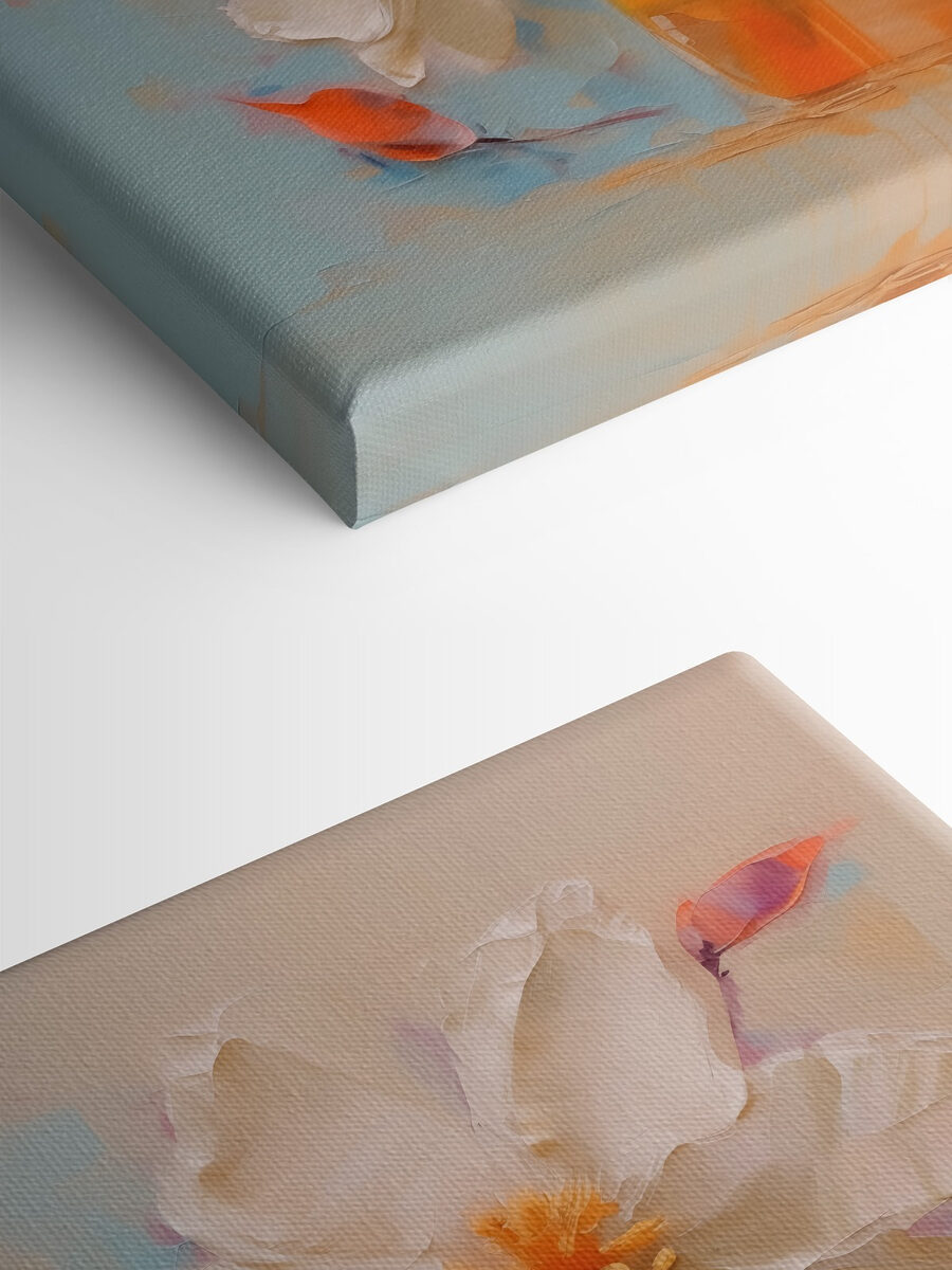 Peinture de fleurs dans un vase