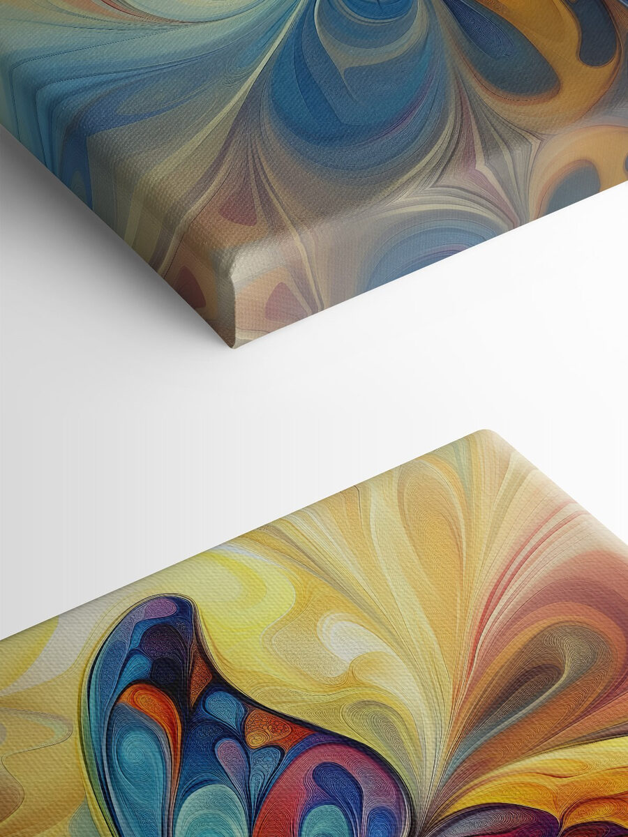 Papillon coloré au motif tourbillonnant