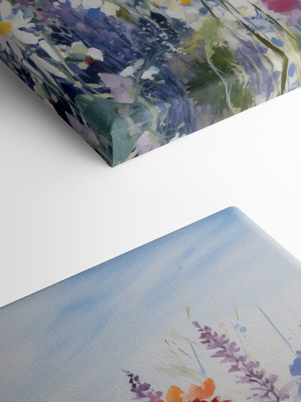Peinture de fleurs dans un champ Peinture de fleurs dans un champ