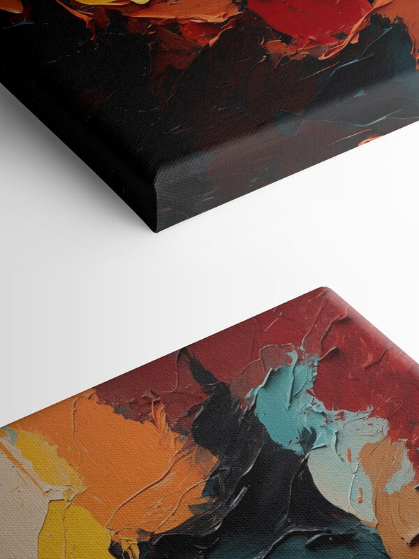 Gros plan sur une peinture Gros plan sur une peinture