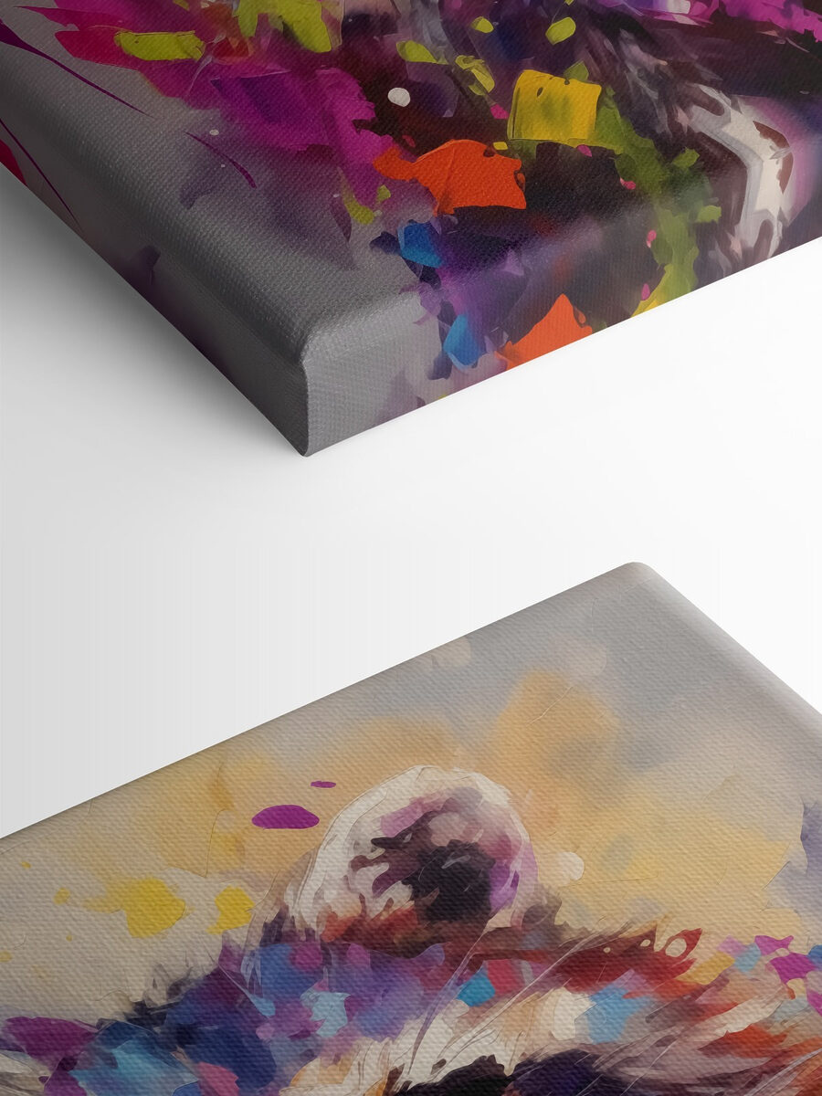 Peinture d'un raton laveur