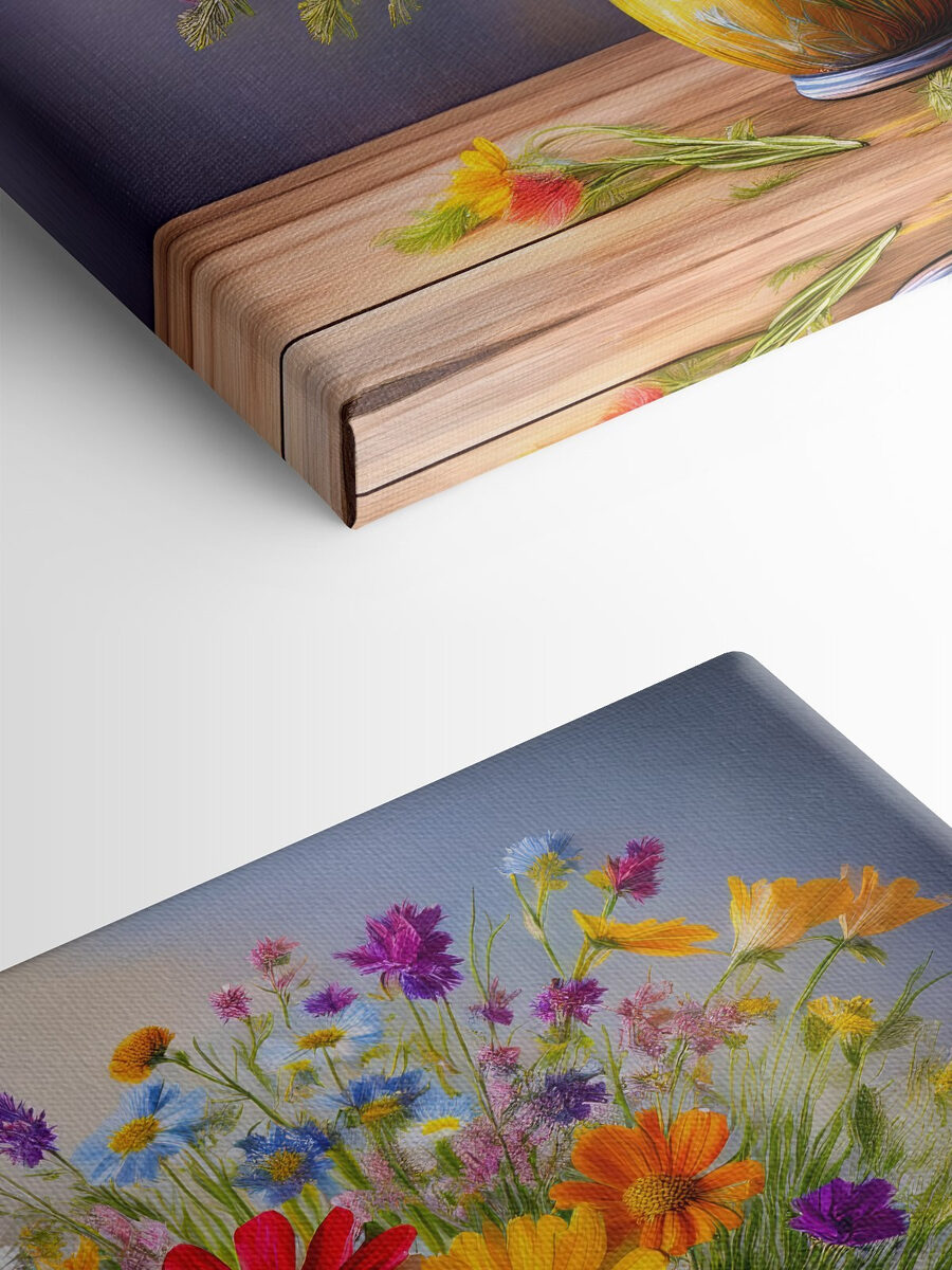 Fleurs colorées dans un vase