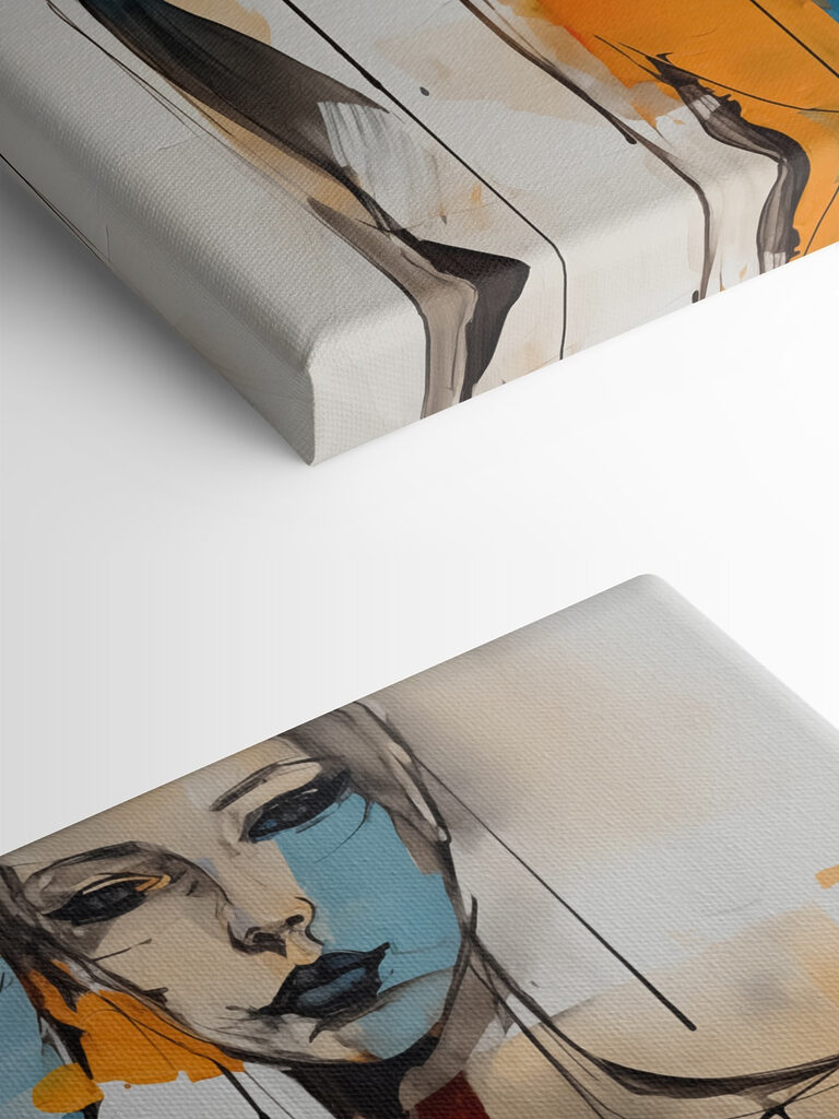 Painting of women's faces