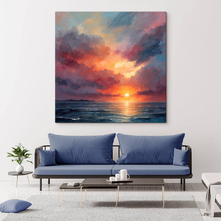 Coucher de soleil sur l'océan