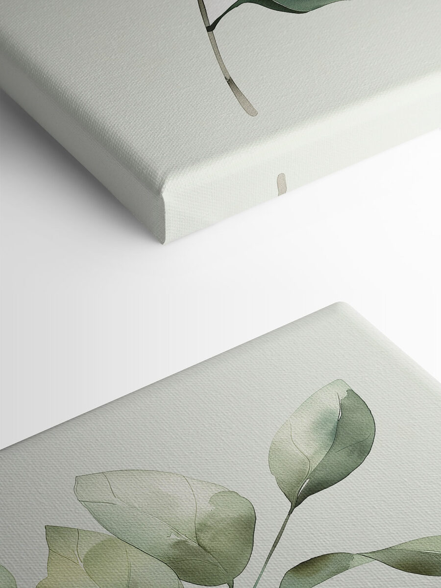 Plante verte feuillue sur fond blanc