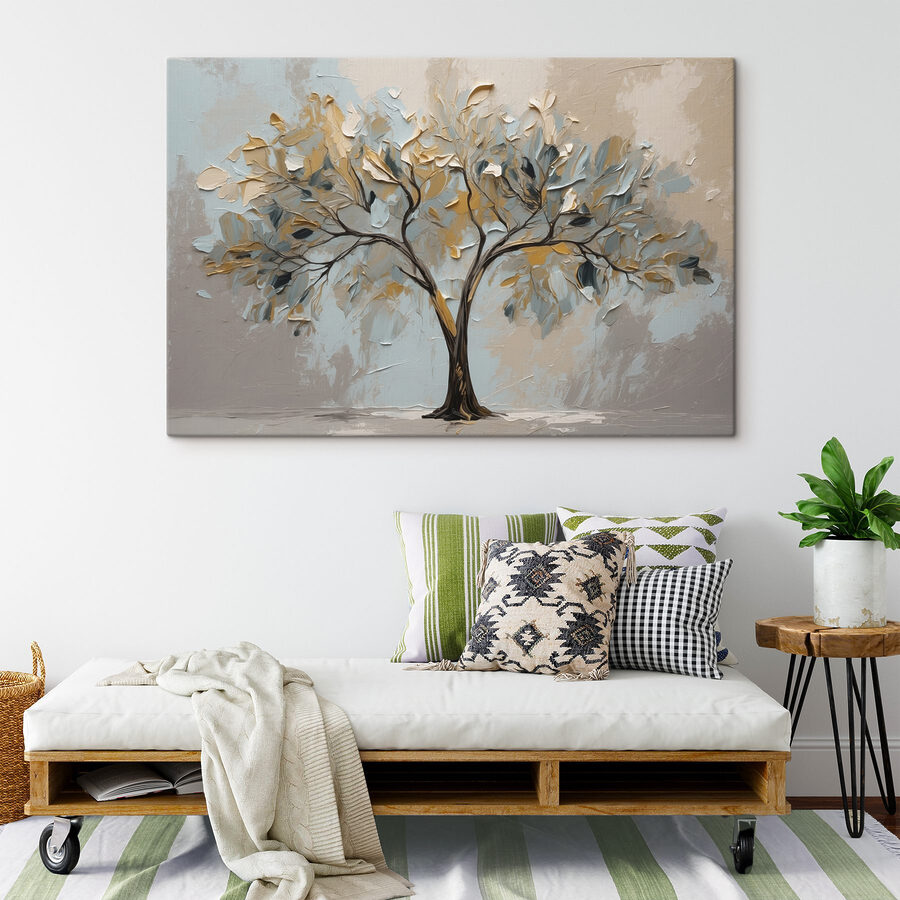 Peinture d'un arbre
