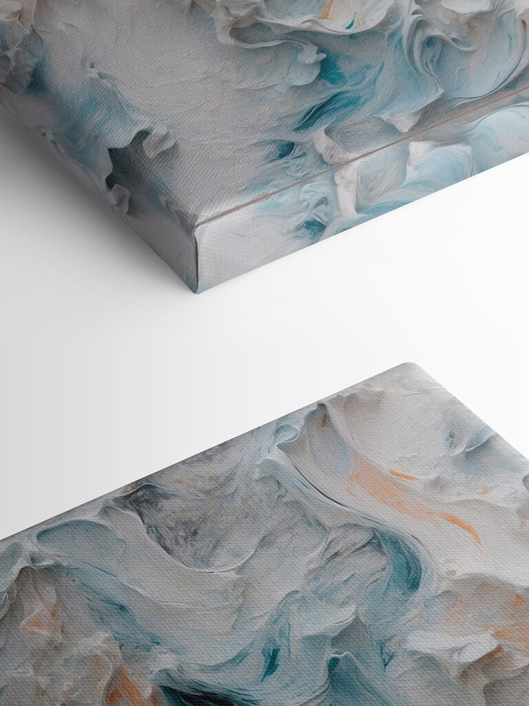 White and blue textured surface White and blue textured surface