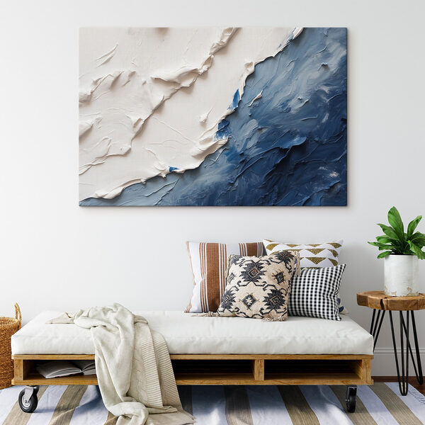 Gros plan sur une peinture Gros plan sur une peinture
