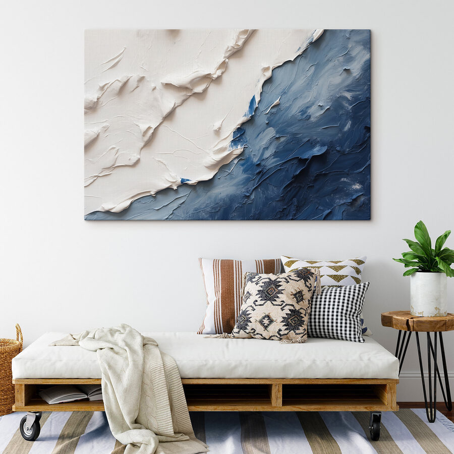 Gros plan sur une peinture Gros plan sur une peinture