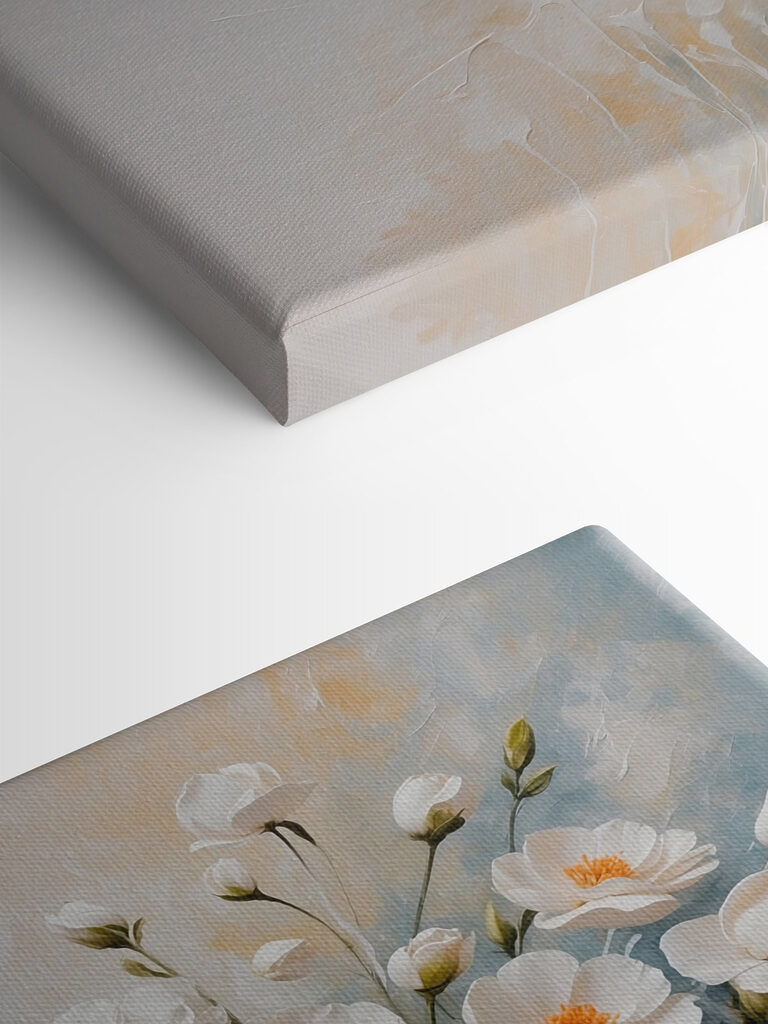 Painting of white flowers