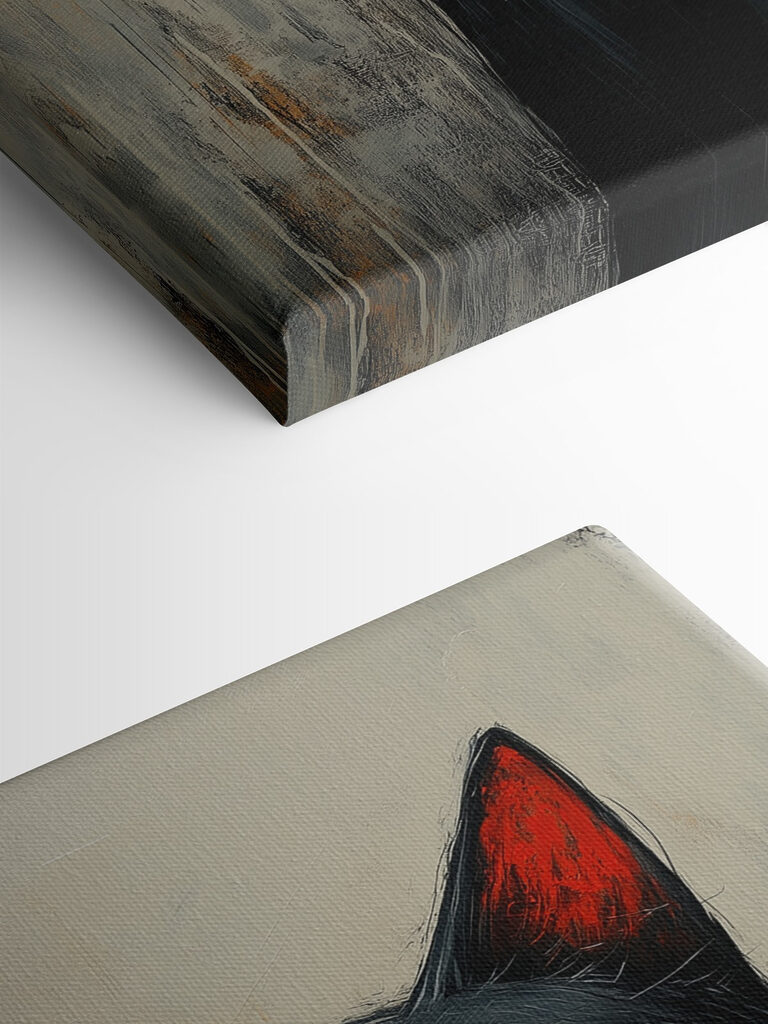 Black cat with orange eyes Black cat with orange eyes