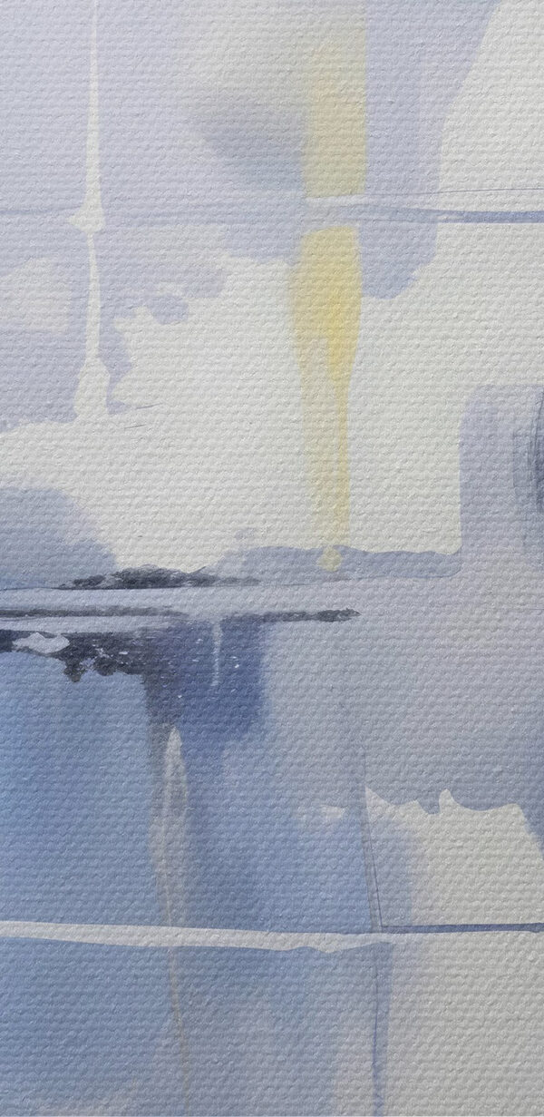 Mur bleu et blanc Mur bleu et blanc