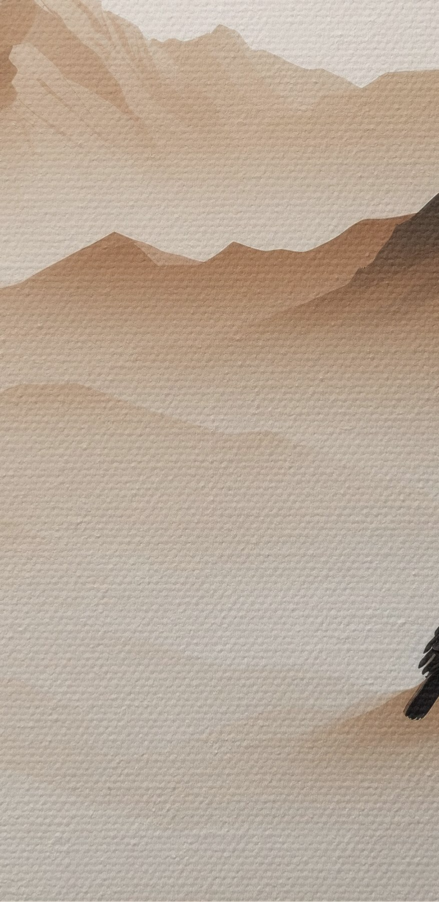Oiseau au sommet d'une montagne Oiseau au sommet d'une montagne