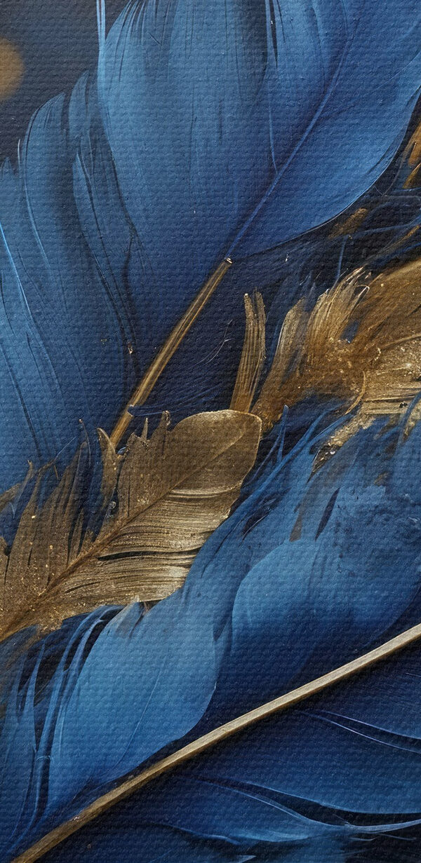 Plumes vibrantes sur fond sombre Plumes vibrantes sur fond sombre