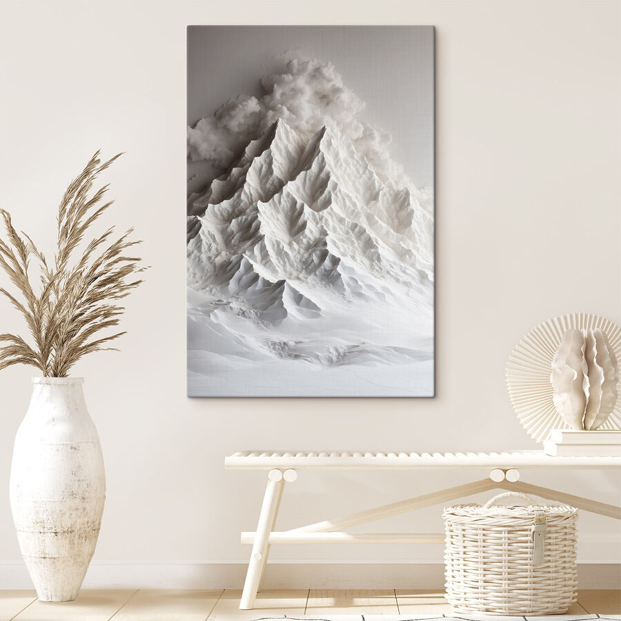 Montagne avec de la fumée qui s'en échappe