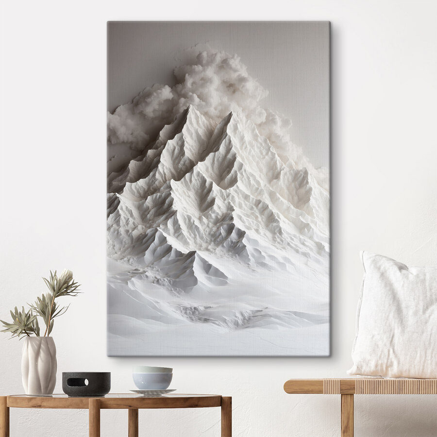 Montagne avec de la fumée qui s'en échappe