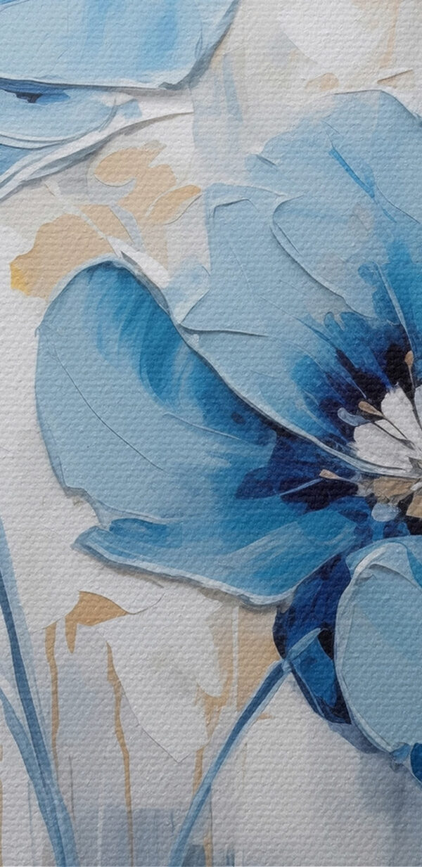 Peinture de fleurs bleues Peinture de fleurs bleues