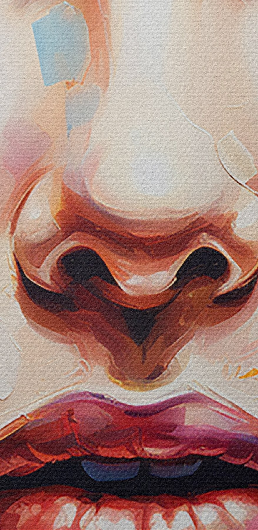 Peinture d'un visage de femme