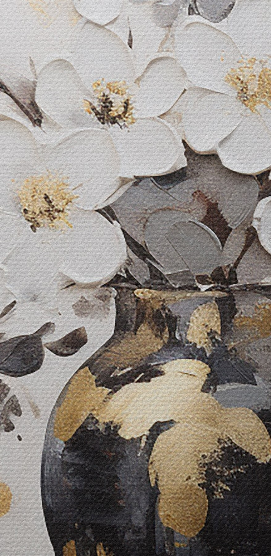 Peinture de fleurs dans un vase