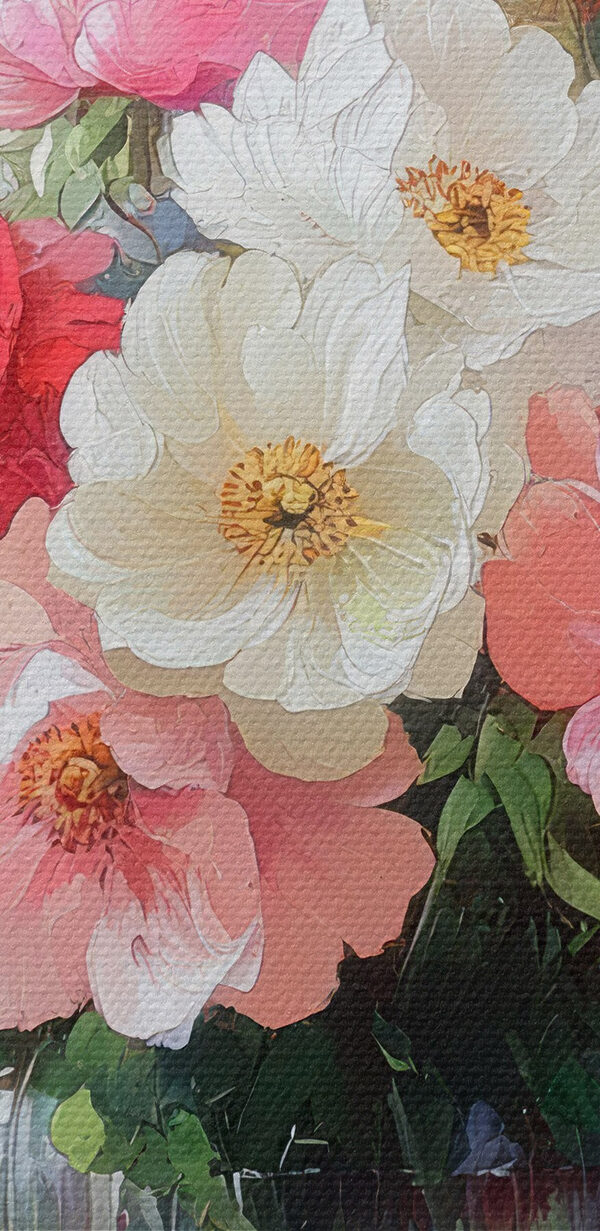 Peinture de fleurs dans un vase Peinture de fleurs dans un vase