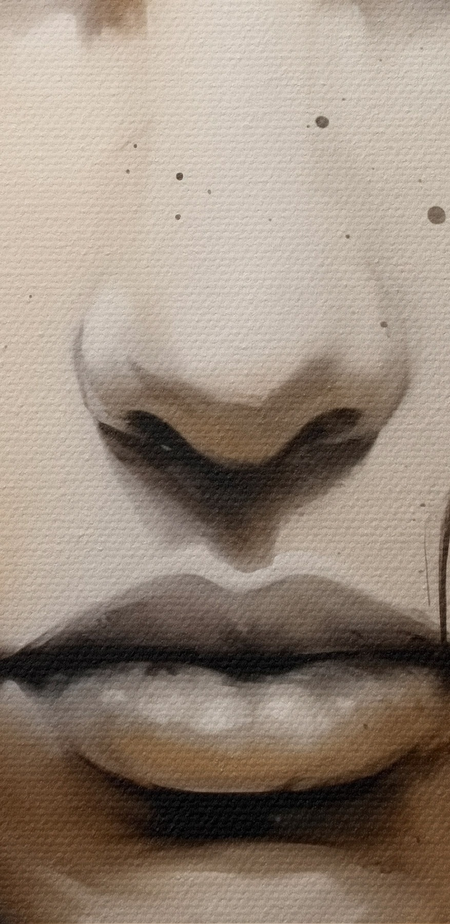 Peinture d'un visage de femme